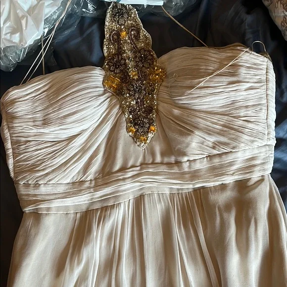 green emerald velvet dress Bhldn Aidan Mattox Regina Gown
